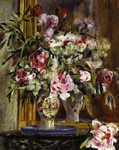 花瓶、1871 作： Pierre Auguste Renoir