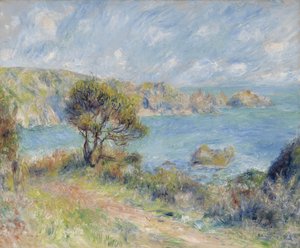 ガーンジー島での眺め、1883年 作： Pierre Auguste Renoir