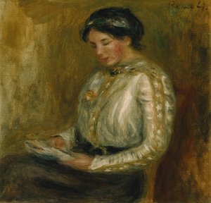 女性の読書 作： Pierre Auguste Renoir
