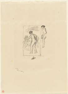 グレープバインを持つ女性、4 番目のバリアント 作： Pierre Auguste Renoir