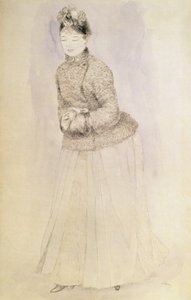マフを持つ女性 作： Pierre Auguste Renoir
