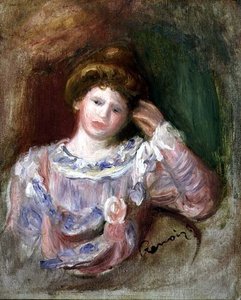頭を抱えた女」1907年頃（油彩・キャンバス）