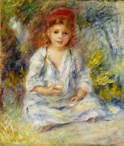 若いアルジェリアの少女、1881年頃 作： Pierre Auguste Renoir