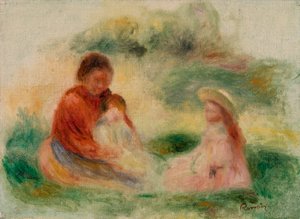 若い家族 作： Pierre Auguste Renoir