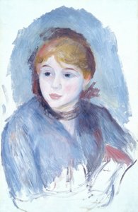 青い服の若い娘」1882年頃