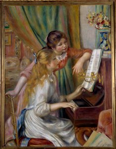 ピアノを弾く少女たち 作： Pierre Auguste Renoir