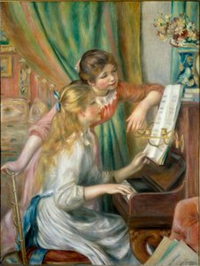 ピアノを弾く少女たち 作： Pierre Auguste Renoir