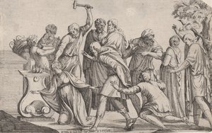 イフィゲニアの犠牲、1607-61。 作： Pierre Biard