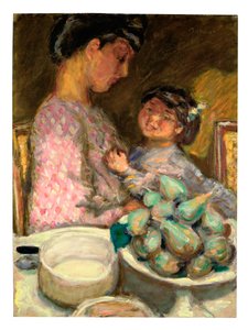 イチジクのプレート 作： Pierre Bonnard