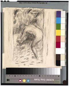 お風呂の後で 1924年頃（黒鉛 作： Pierre Bonnard