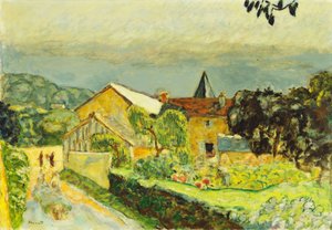 8月の午後の風景 作： Pierre Bonnard