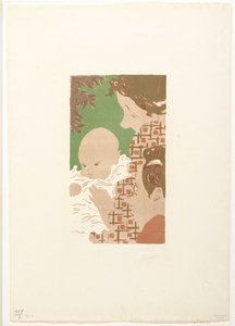 アンドレ・テラッセと息子のジャン、弟のピエール・ボナール 家族のシーン 作： Pierre Bonnard