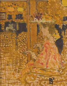 バーで、1892。 作： Pierre Bonnard