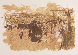 ブローニュの森のアベニュー 作： Pierre Bonnard