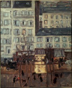 クリシー通り 作： Pierre Bonnard