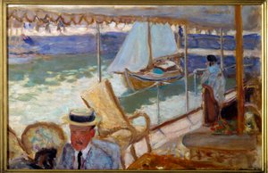 ヨットで 作： Pierre Bonnard