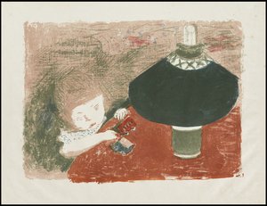 ランプを持つ子供 作： Pierre Bonnard