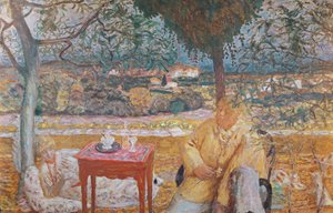 プロヴァンスの会話」1913-14年頃（油彩・キャンバス 作： Pierre Bonnard