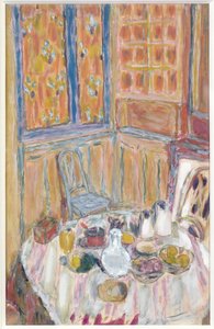 ダイニングルームのコーナー、1930年頃 作： Pierre Bonnard