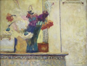 マントルピースの花 作： ピエール・ボナール