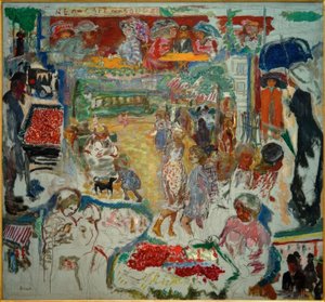 素晴らしい装飾、ストリートシーン 作： Pierre Bonnard