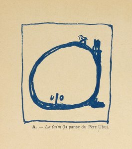 空腹-ペレウブスのアルファベットからのペレウブスのパンチ、1900 作： Pierre Bonnard