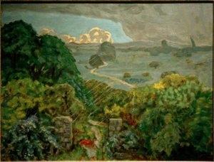 ヴェルヌイエの嵐 作： Pierre Bonnard