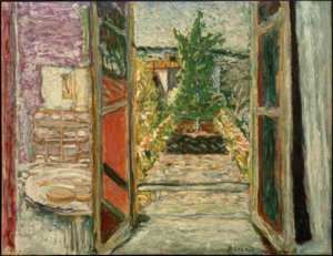 開いているウィンドウ 作： Pierre Bonnard