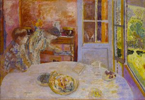 ダイニングルーム、ヴァーノン、c。 1925年。 作： Pierre Bonnard