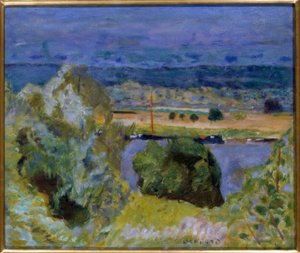 ヴァーノンのセーヌ川 作： Pierre Bonnard