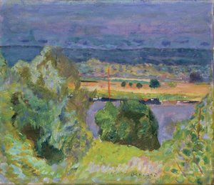ヴァーノンのラ・セーヌ 作： Pierre Bonnard