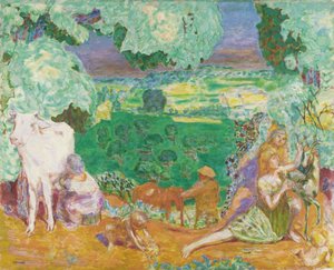 ラ・シンフォニー・パストラル・ランドスケープ、1916-1920 作： Pierre Bonnard
