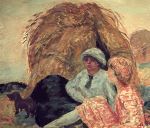 石臼（マートボナールマダムと彼女の友人） 作： Pierre Bonnard