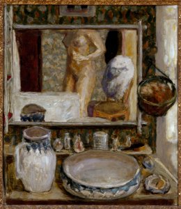 ドレッシングテーブルまたはミラー 作： Pierre Bonnard