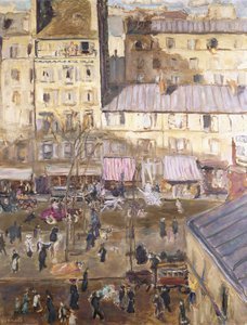 Le Boulevard Exterieur：Boulevard de Clichy and Corner of rue de Douai、c.1904（キャンバスに油彩） 作： Pierre Bonnard