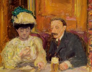 ルプティカフェ、1900 作： Pierre Bonnard