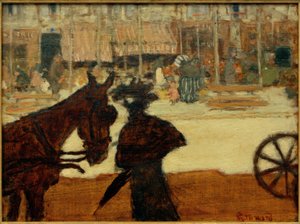 タクシーの馬 作： Pierre Bonnard