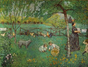 クロの広い庭園 作： Pierre Bonnard
