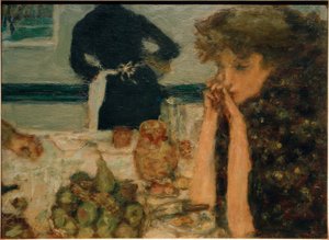 ミシア・ナタンソンの朝食 作： Pierre Bonnard