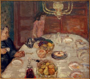 ナシ（グランレンプスでのランチ） 作： Pierre Bonnard
