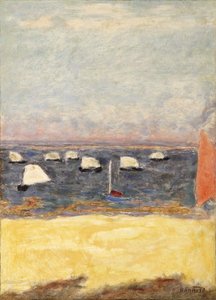 ヨット、レガッタ、1932年頃。 作： Pierre Bonnard