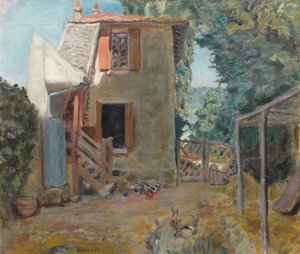 レタン・ラ・ヴィルの画家ルーセルの母の家/カントリーハウス、1903年頃（キャンバスに油彩） 作： Pierre Bonnard