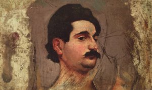 口ひげを持つ男、1887-88年頃 作： Pierre Bonnard