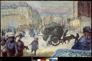 モーニング イン パリ (Morning in Paris)。 ピエール・ボナール (1867-1947) の絵画 作： Pierre Bonnard