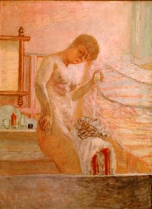 トイレに立つ裸 ピエール・ボナール（1867-1947）の絵画 1920年 パリ、アルフォンス・ベリエのコレクション