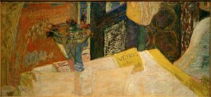 花束のある静物（LaVénusdeCyrène）s 作： Pierre Bonnard