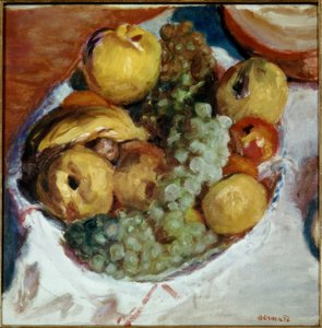 静物、ブドウ3房 作： Pierre Bonnard