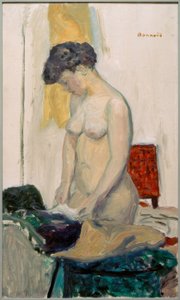 裸の立っているプロファイル 作： Pierre Bonnard