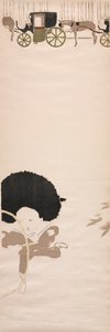 ナースメイドプロムナード、馬車のフリーズ、1895年。 作： Pierre Bonnard