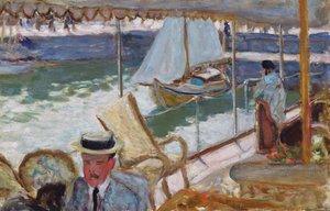 ヨットで、1912 作： Pierre Bonnard